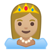 👸🏼 Emoji Princesa: Pele Morena Clara na Google Android 10.0 March 2020 Feature Drop.