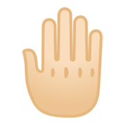 🤚🏻 Emoji Dorso Da Mão Levantado: Pele Clara na Google Android 10.0 March 2020 Feature Drop.