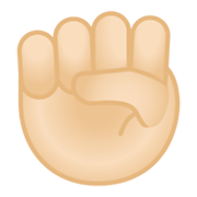Emoji ✊🏻 Pugno: Carnagione Chiara su Google Android 10.0 March 2020 Feature Drop.