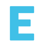 Emoji 🇪 Lettera simbolo indicatore regionale E su Google Android 10.0 March 2020 Feature Drop.