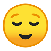 😌 Emoji Rosto Aliviado na Google Android 10.0 March 2020 Feature Drop.