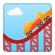 Emoji 🎢 Montagne Russe su Google Android 10.0 March 2020 Feature Drop.