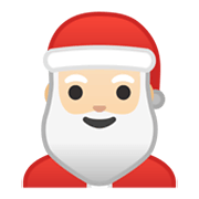 Emoji 🎅🏻 Babbo Natale: Carnagione Chiara su Google Android 10.0 March 2020 Feature Drop.