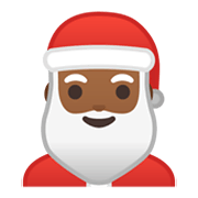 Emoji 🎅🏾 Babbo Natale: Carnagione Abbastanza Scura su Google Android 10.0 March 2020 Feature Drop.