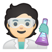 Emoji 🧑🏻‍🔬 Persona Che Lavora In Campo Scientifico: Carnagione Chiara su Google Android 10.0 March 2020 Feature Drop.