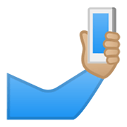 🤳🏼 Emoji Selfie: mittelhelle Hautfarbe Google Android 10.0 March 2020 Feature Drop.