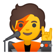 🧑‍🎤 Emoji Cantante en Google Android 10.0 March 2020 Feature Drop.