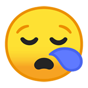 Emoji 😪 Faccina Assonnata su Google Android 10.0 March 2020 Feature Drop.