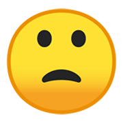 Emoji 🙁 Faccina Leggermente Imbronciata su Google Android 10.0 March 2020 Feature Drop.