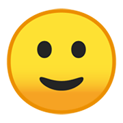 Emoji 🙂 Faccina Con Sorriso Accennato su Google Android 10.0 March 2020 Feature Drop.