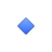 🔹 Emoji Rombo Azul Pequeño en Google Android 10.0 March 2020 Feature Drop.