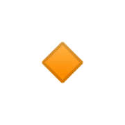 🔸 Emoji Rombo Naranja Pequeño en Google Android 10.0 March 2020 Feature Drop.