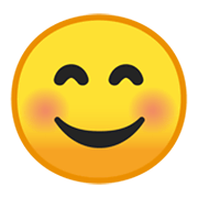 Emoji 😊 Faccina Con Occhi Sorridenti su Google Android 10.0 March 2020 Feature Drop.