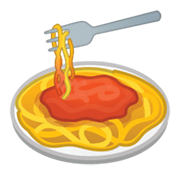 Emoji 🍝 Spaghetti su Google Android 10.0 March 2020 Feature Drop.