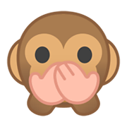 🙊 Emoji sich den Mund zuhaltendes Affengesicht Google Android 10.0 March 2020 Feature Drop.