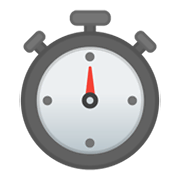 Emoji ⏱️ Cronometro su Google Android 10.0 March 2020 Feature Drop.