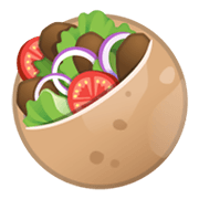 Emoji 🥙 Pita Farcita su Google Android 10.0 March 2020 Feature Drop.