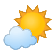 🌤️ Emoji Sonne hinter kleiner Wolke Google Android 10.0 March 2020 Feature Drop.