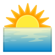🌅 Emoji Sonnenaufgang über dem Meer Google Android 10.0 March 2020 Feature Drop.