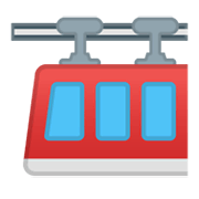 🚟 Emoji Ferrocarril De Suspensión en Google Android 10.0 March 2020 Feature Drop.