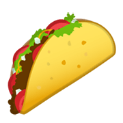Émoji 🌮 Taco sur Google Android 10.0 March 2020 Feature Drop.