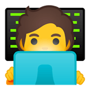Emoji 🧑‍💻 Persona Esperta Di Tecnologia su Google Android 10.0 March 2020 Feature Drop.