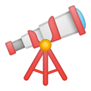 Emoji 🔭 Telescopio su Google Android 10.0 March 2020 Feature Drop.
