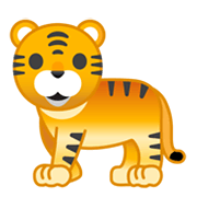 Emoji 🐅 Tigre su Google Android 10.0 March 2020 Feature Drop.