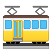 Emoji 🚋 Vagone Del Tram su Google Android 10.0 March 2020 Feature Drop.