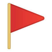 Emoji 🚩 Bandierina Rossa su Google Android 10.0 March 2020 Feature Drop.