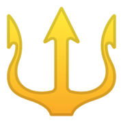 Emoji 🔱 Tridente su Google Android 10.0 March 2020 Feature Drop.