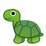 Émoji 🐢 Tortue sur Google Android 10.0 March 2020 Feature Drop.