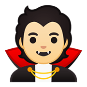 🧛🏻 Emoji Vampiro: Tono De Piel Claro en Google Android 10.0 March 2020 Feature Drop.