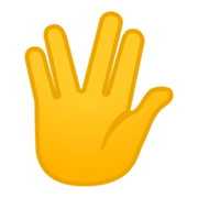Emoji 🖖 Saluto Vulcaniano su Google Android 10.0 March 2020 Feature Drop.