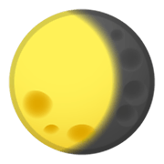 Emoji 🌖 Gibbosa Calante su Google Android 10.0 March 2020 Feature Drop.