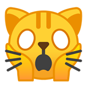 🙀 Emoji Rosto De Gato Desolado na Google Android 10.0 March 2020 Feature Drop.