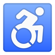 Emoji ♿ Simbolo Della Disabilità su Google Android 10.0 March 2020 Feature Drop.