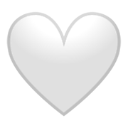 Emoji 🤍 Cuore Bianco su Google Android 10.0 March 2020 Feature Drop.