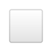 ◻️ Emoji mittelgroßes weißes Quadrat Google Android 10.0 March 2020 Feature Drop.