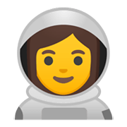 Emoji 👩‍🚀 Astronauta Donna su Google Android 10.0 March 2020 Feature Drop.