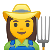 👩‍🌾 Emoji Agricultora en Google Android 10.0 March 2020 Feature Drop.