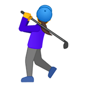 Émoji 🏌️‍♀️ Golfeuse sur Google Android 10.0 March 2020 Feature Drop.