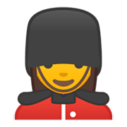 Émoji 💂‍♀️ Garde Femme sur Google Android 10.0 March 2020 Feature Drop.