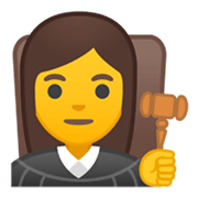 Emoji 👩‍⚖️ Giudice Donna su Google Android 10.0 March 2020 Feature Drop.