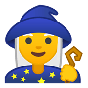 Émoji 🧙‍♀️ Mage Femme sur Google Android 10.0 March 2020 Feature Drop.