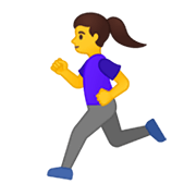 🏃‍♀️ Emoji Mujer Corriendo en Google Android 10.0 March 2020 Feature Drop.