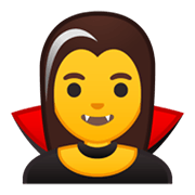 Émoji 🧛‍♀️ Vampire Femme sur Google Android 10.0 March 2020 Feature Drop.