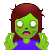 Émoji 🧟‍♀️ Zombie Femme sur Google Android 10.0 March 2020 Feature Drop.