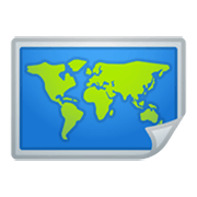 Emoji 🗺️ Mappa Mondiale su Google Android 10.0 March 2020 Feature Drop.