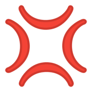 Emoji 💢 Rabbia su Google Android 10.0.